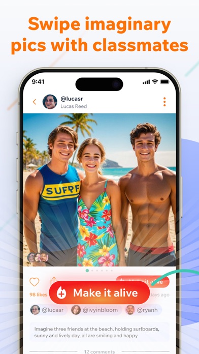 Alyve Challenges with Friends Screenshot