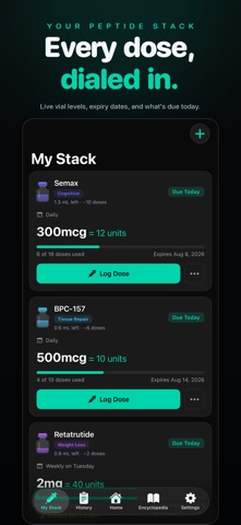 PeptidesAI: Peptide Tracker Screenshot 3 of 8