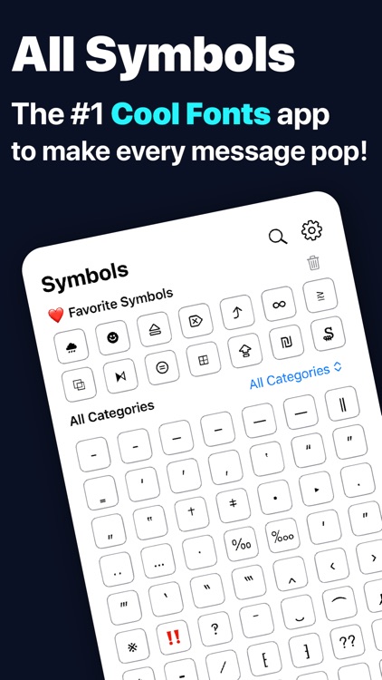 All Symbol Keyboard Fonts Art