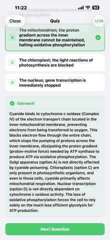 AP Biology Flashcards iPhone screenshot