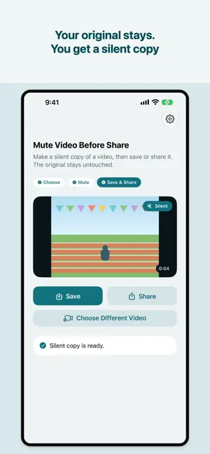 Mute Video Before Share screenshot 2