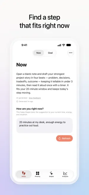 Stepie: AI Goal Planner screenshot 4