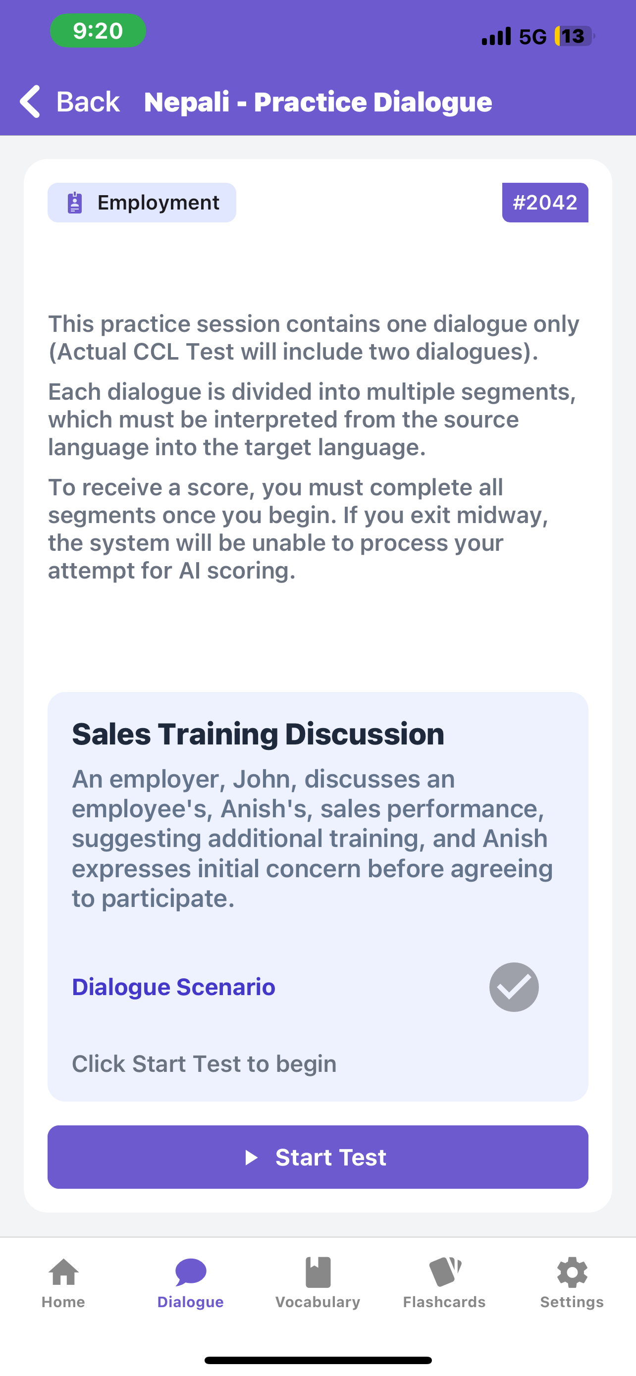 Practice NAATI screenshot 6