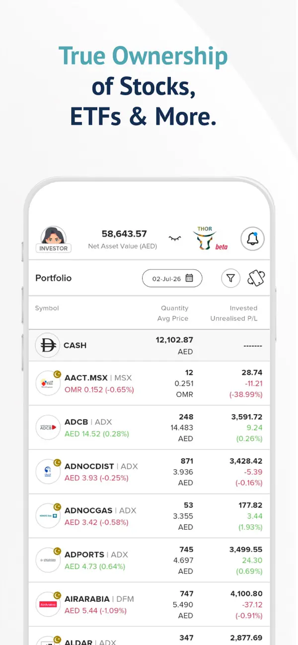 Screenshot #3 pour AlRamz Invest in US-UAE Shares