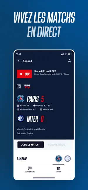 PSG Officiel iPhone screenshot 5