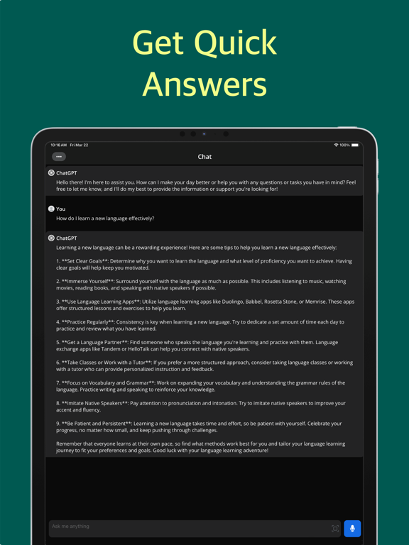 SmartSeek AI iPad screenshot 3 - Productivity app