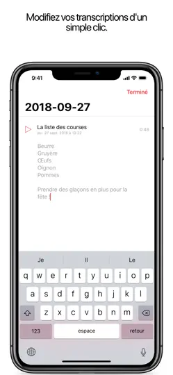 Capture d'écran de Just Press Record sur iPhone 5
