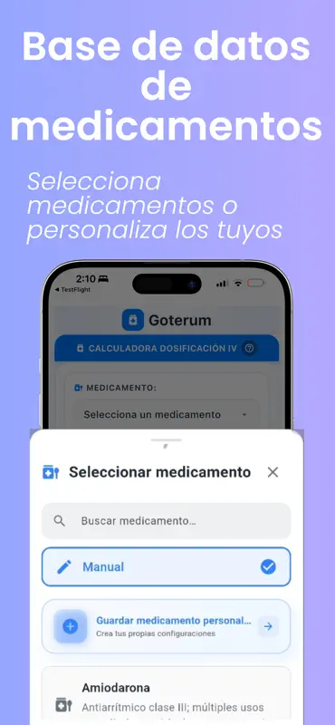 Goterum: Calculadora Goteo IV screenshot 5 of 6