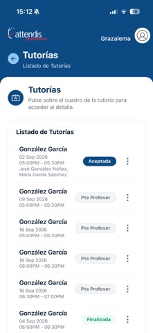 Profesores Attendis Screenshot 4 of 8