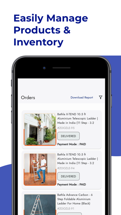 Zoozle Seller App Screenshot