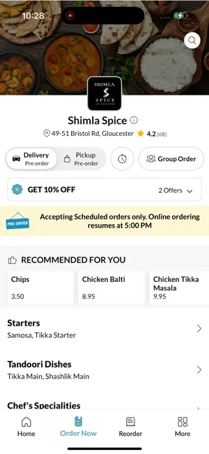 Shimla Spice Gloucester screenshot 2