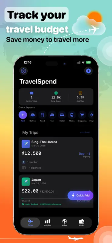 Travel Spend Presupuesto Viaje screenshot 1 of 6