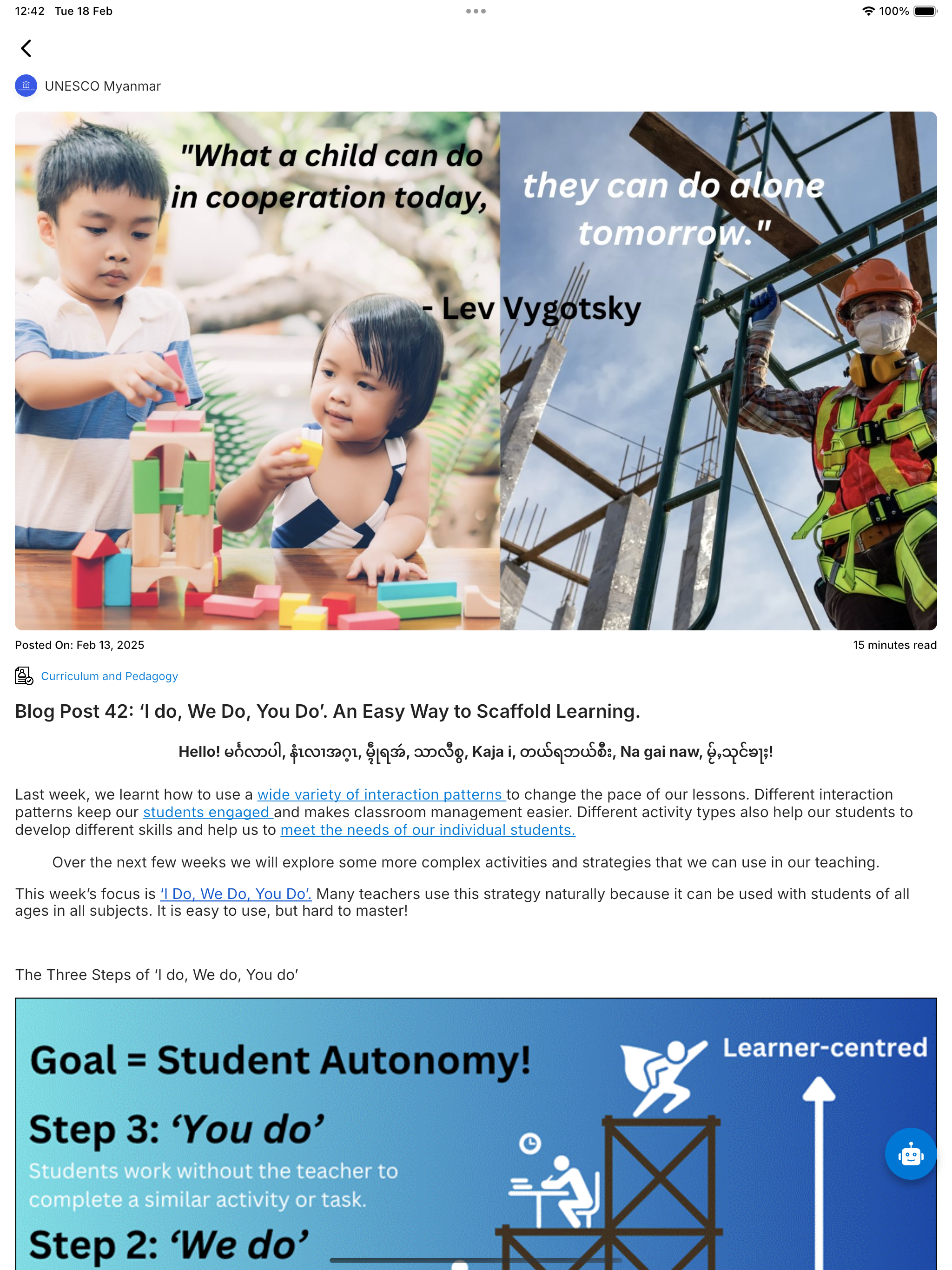 Myanmar Teacher Platform