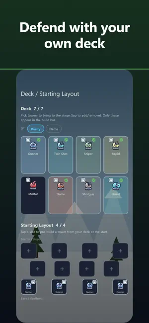 Deck Defense: Tower Defense TD screenshot 1