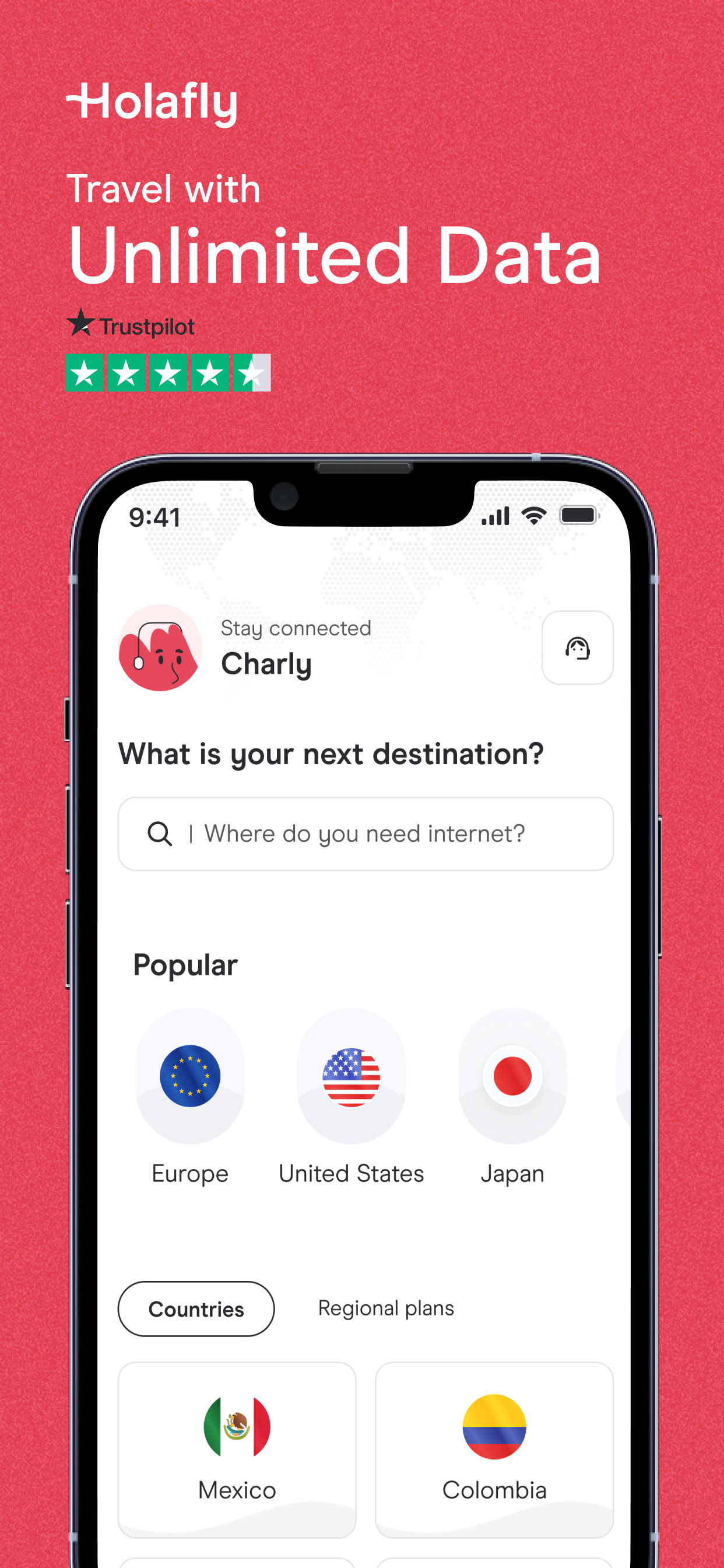 Holafly eSIM: Unlimited Data