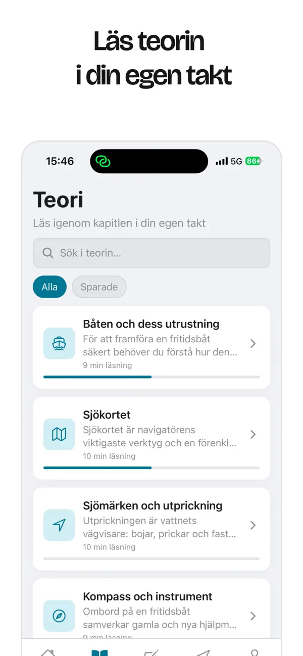 Screenshot #3 pour MinFörarintyg – Båt Teoriprov