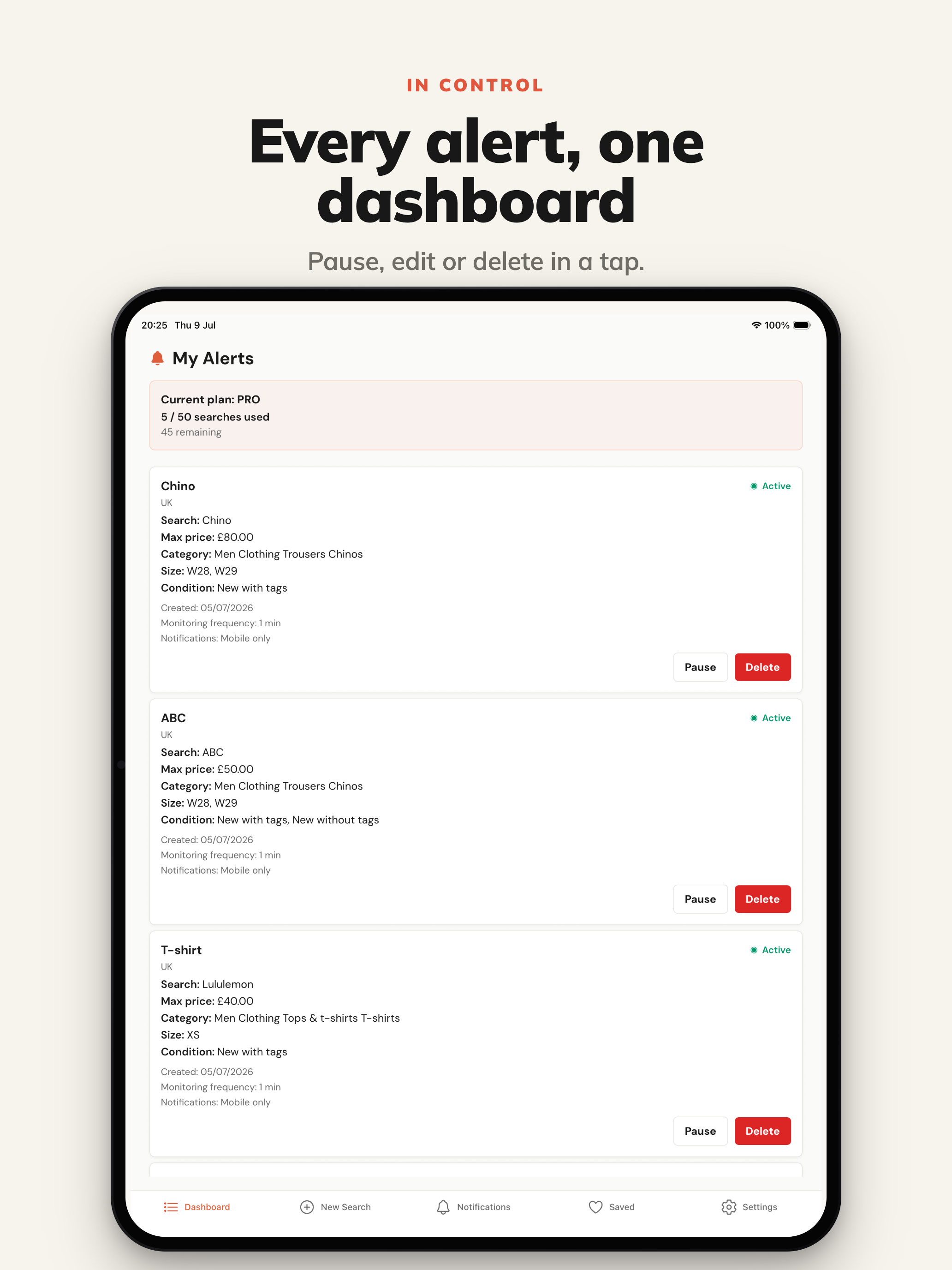 Vinotify - Shopping Alerts screenshot 9