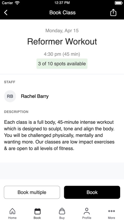 Body Strong Reformer Pilates