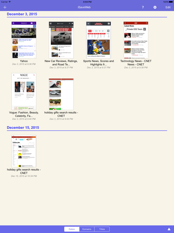 Screenshot #5 pour iSaveWeb Pro