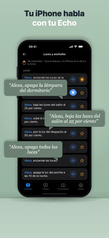 Commandes vocales pour Alexa screenshot 3 of 7