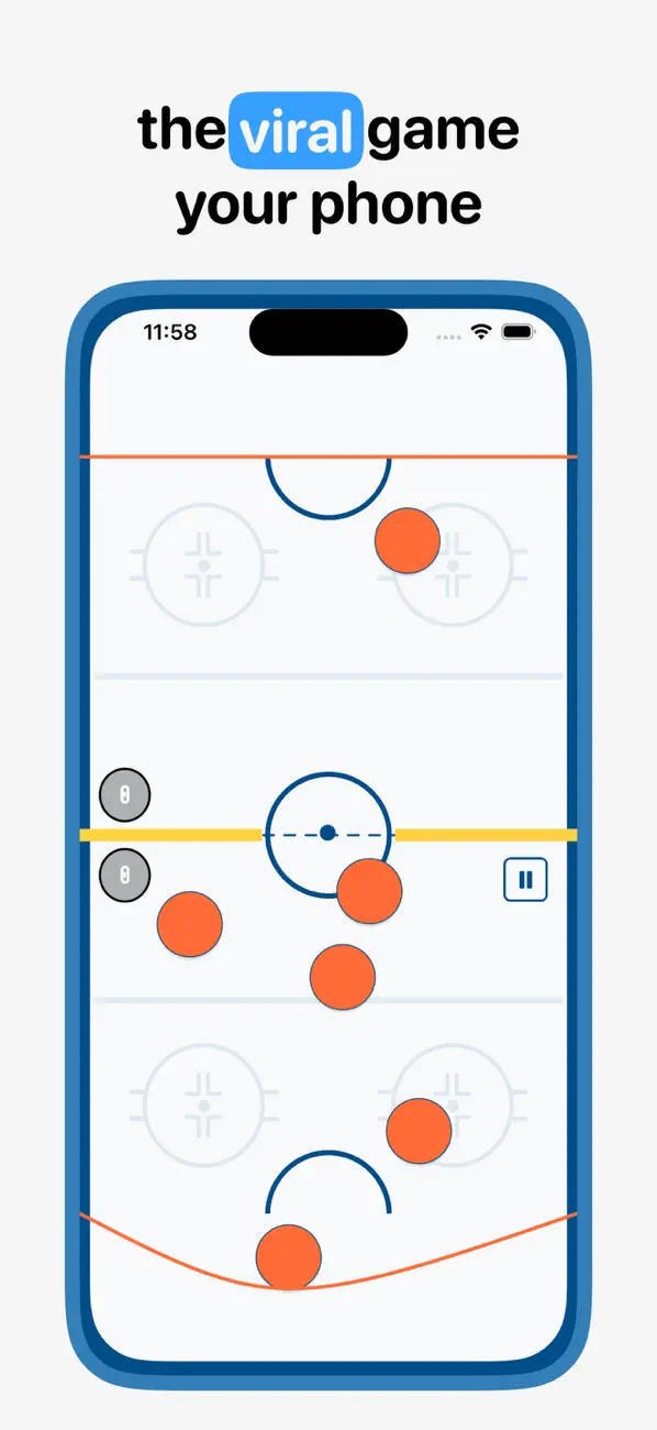 Air Hockey Hingers: Fast Pucks Screenshot 1