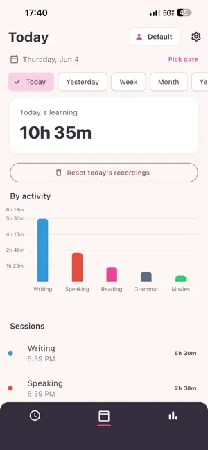 Target Language Tracker screenshot 3
