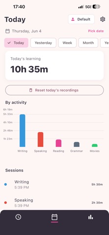 Target Language Tracker Screenshot 3 of 5