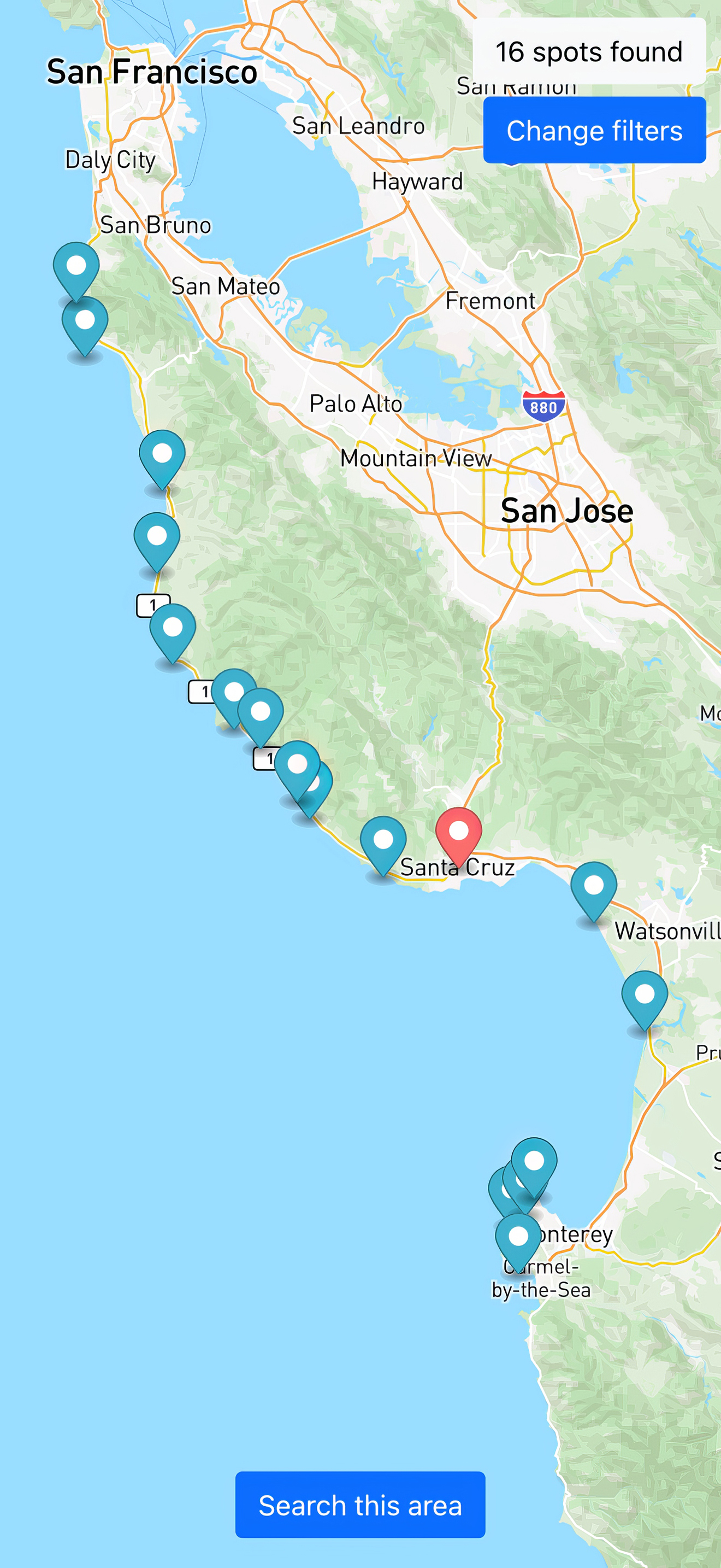 Kook Surf Finder – Spot Filter