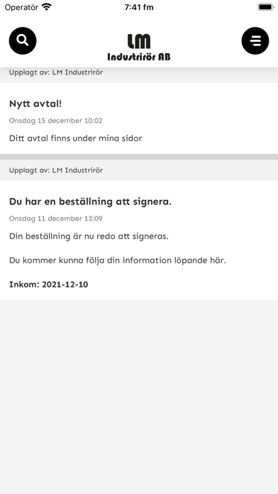 Screenshot #1 pour LM Industrirör