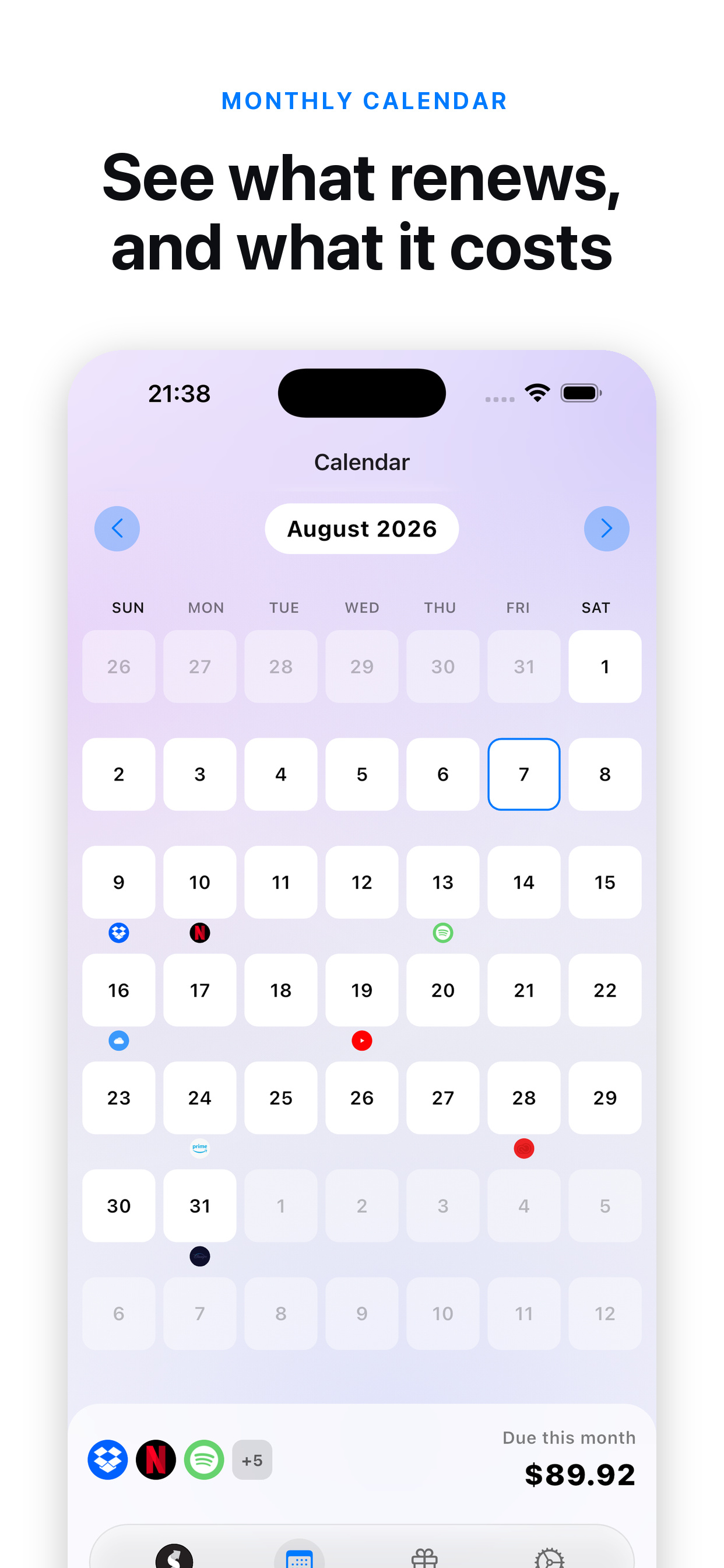 Subscriptions Manager screenshot 5