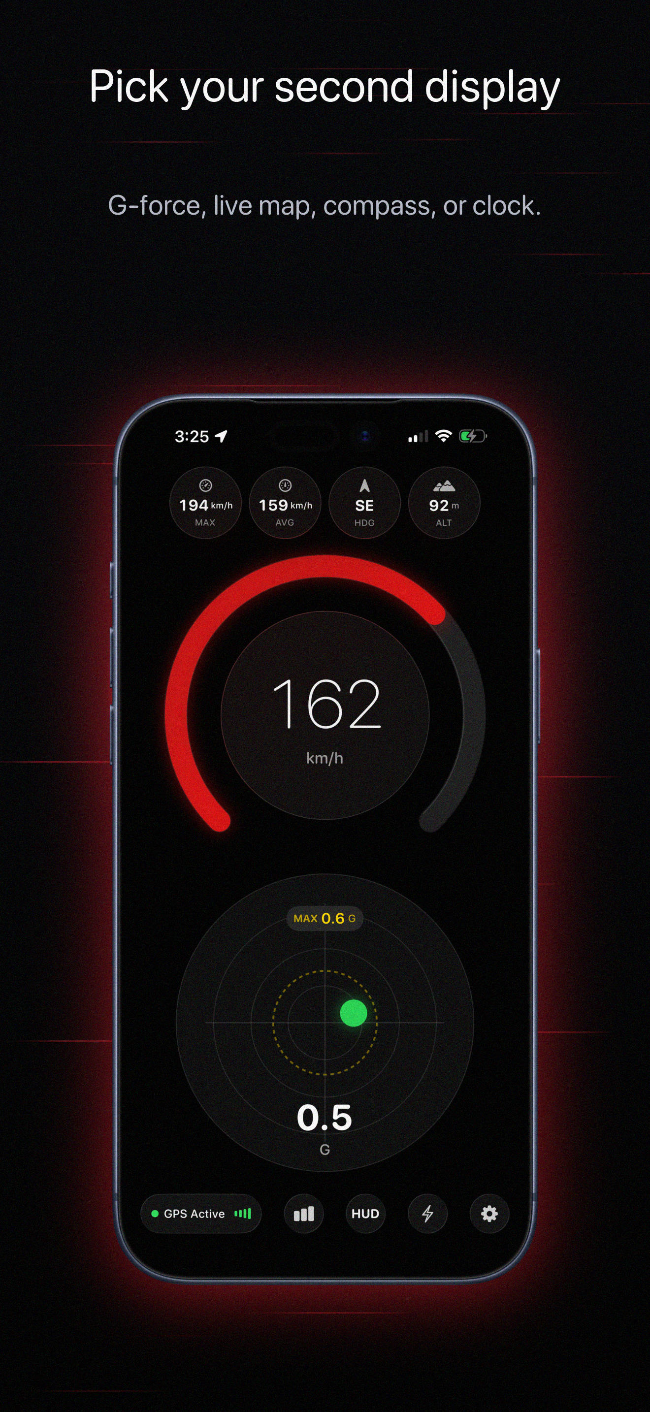 GPS Speedometer HUD: Speedra screenshot 4