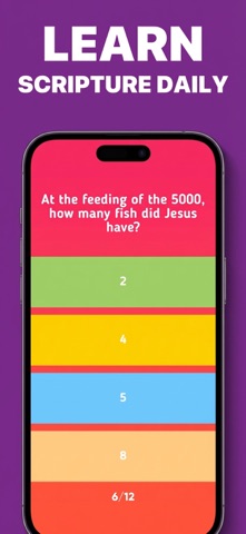 Bible Trivia Quiz - Fun Game iPhone screenshot