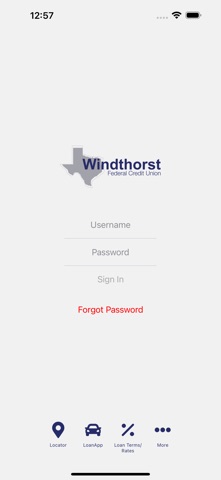 Windthorst FCU iPhone screenshot