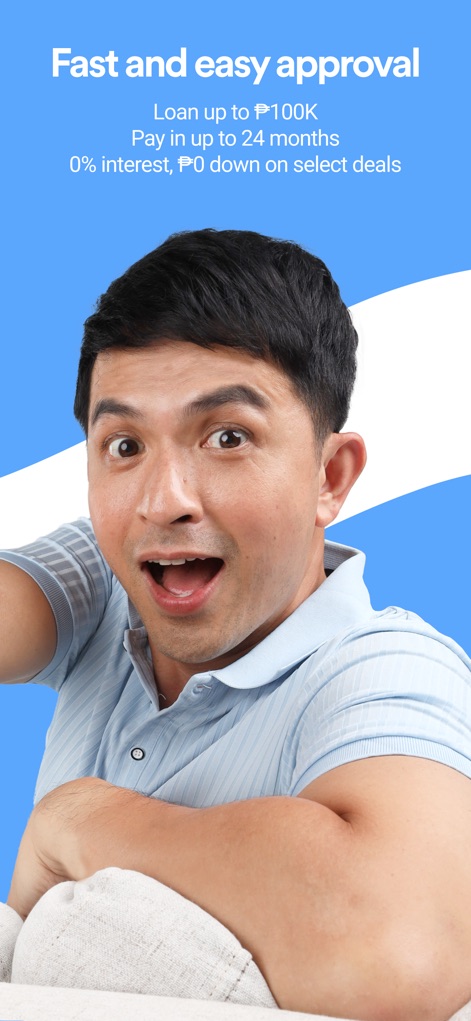 Skyro - Das Bild hebt die schnelle und unkomplizierte Kreditgenehmigung hervor und betont dabei die Möglichkeit, Kredite von bis zu ₱100K mit flexiblen Rückzahlungsfristen von bis zu 24 Monaten zu erhalten.