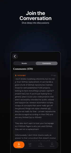 Hacker News App. screenshot 3