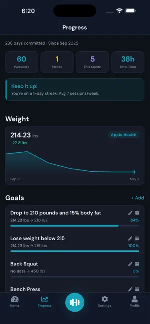 MaximumFit: Home Gym Tracker screenshot 3