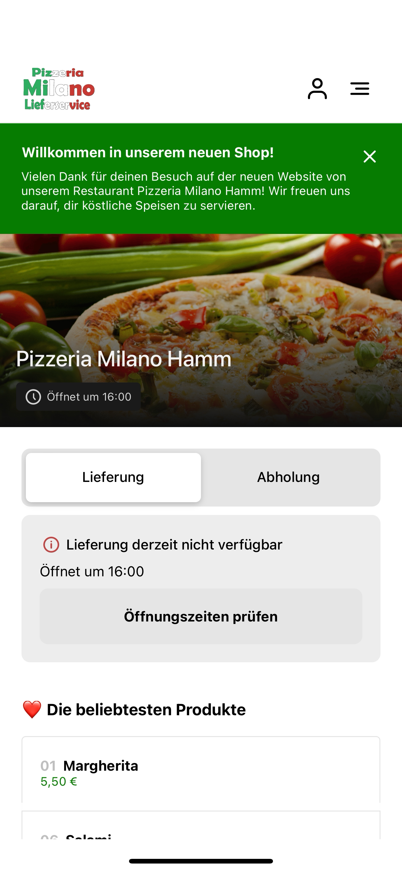 Pizzeria Milano Hamm