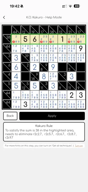 K.O. Kakuro screenshot 3