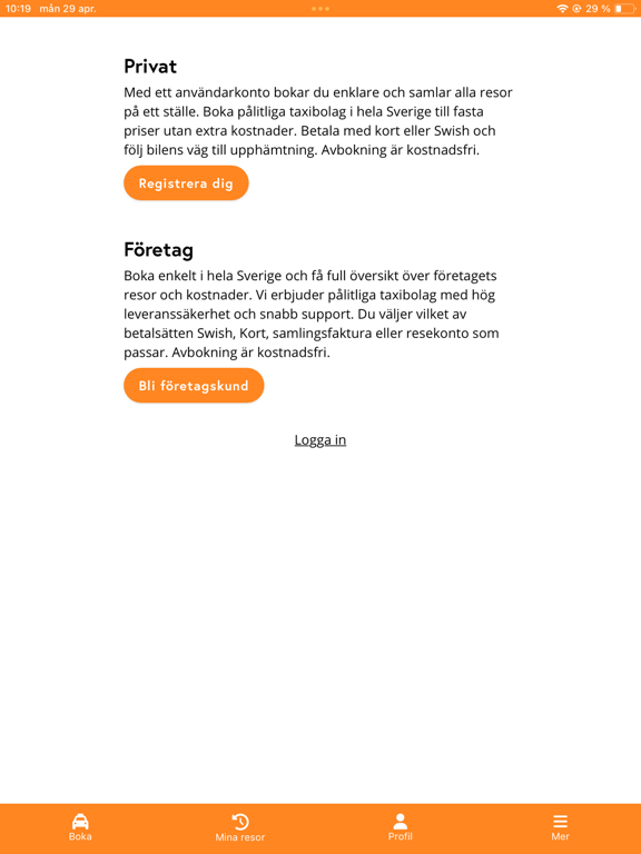 Screenshot #6 pour Taxibokning Sverige