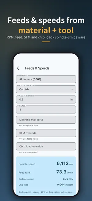 CNC Setup Sheet screenshot 2