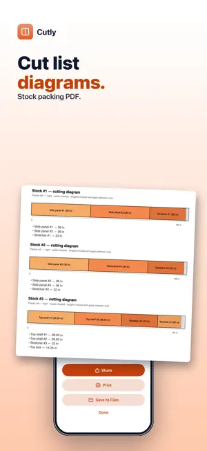 Cutly: Cut List Optimizer screenshot 1
