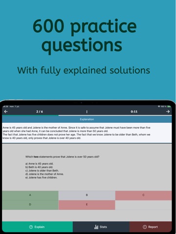 ADF Test Trainer (JOA Prep) iPad screenshot