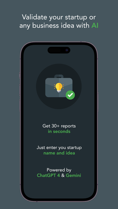 Startup AI: Idea Validator Screenshot