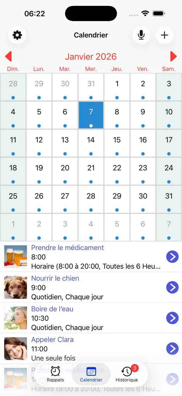 Screenshot #3 pour Rappel. Calendrier et Alarme