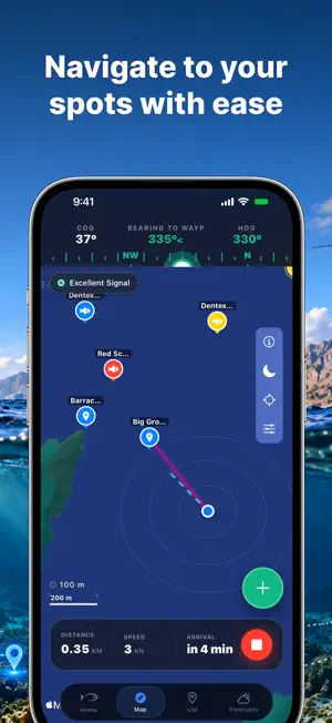 Capta: Fishing Spots & GPS Map screenshot 3