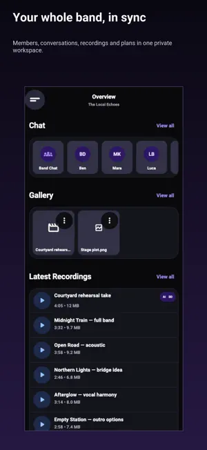 Bandit – The Band App screenshot 1