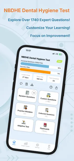 NBDHE Dental Hygiene Test screenshot 1