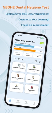 NBDHE Dental Hygiene Test iPhone screenshot