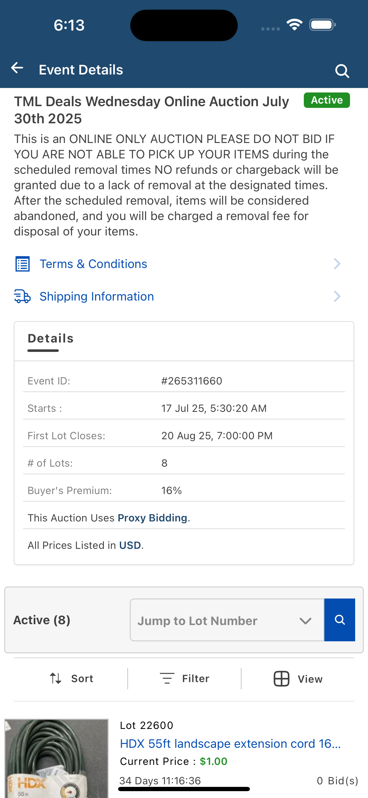 TMLDeals Auction