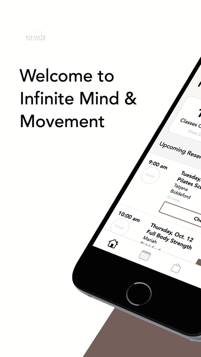 Infinite Mind & Movement iPhone screenshot 1 - Health & Fitness app